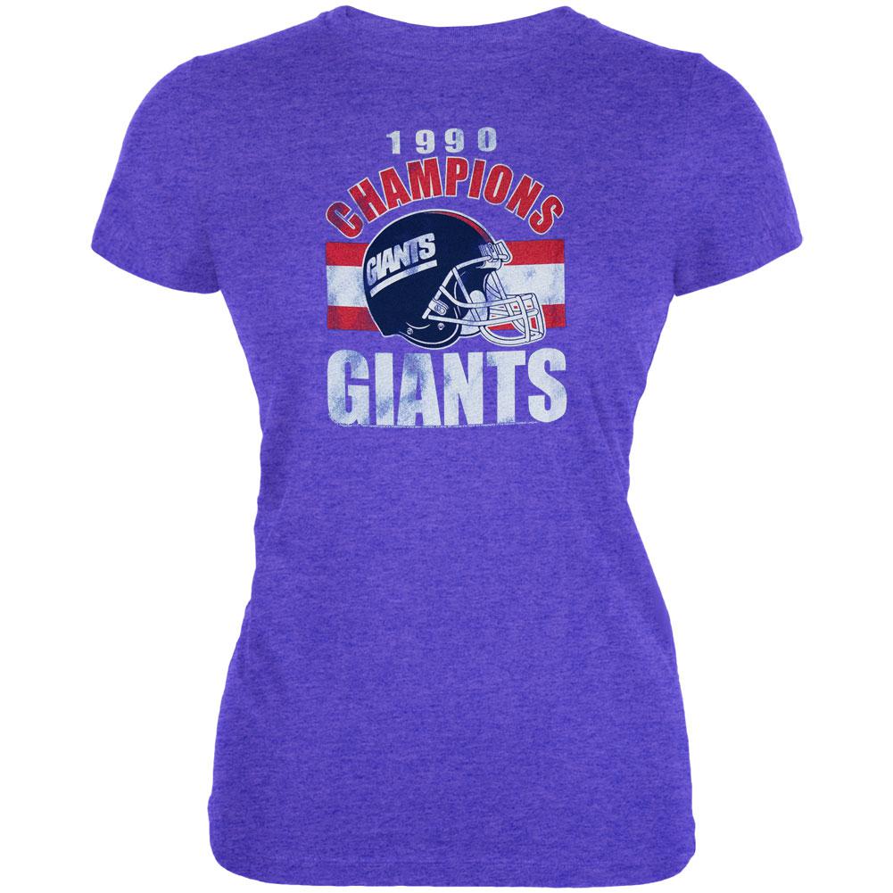 New York Giants - 1990 Champions Juniors T-Shirt Juniors T-Shirts New York Giants LG Blue