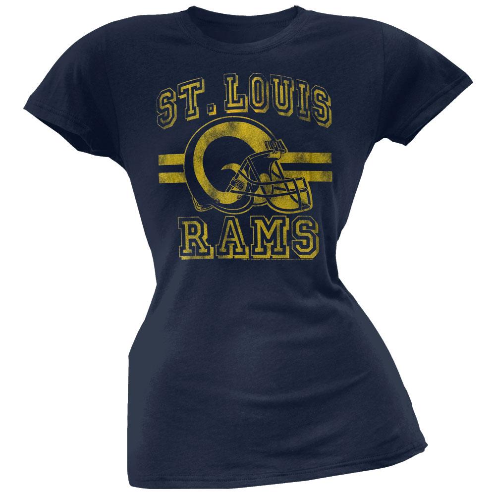 St. Louis Rams - Helmet Juniors T-Shirt Juniors T-Shirts St. Louis Rams LG Blue