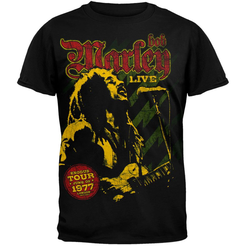 Bob Marley - Marley 77 T-Shirt Men's T-Shirts Bob Marley SM Black
