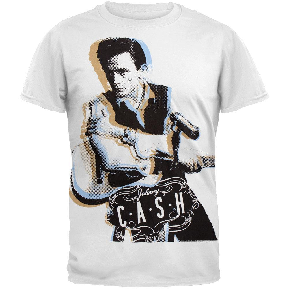 Johnny Cash - Lean T-Shirt Men's T-Shirts Johnny Cash 2XL White
