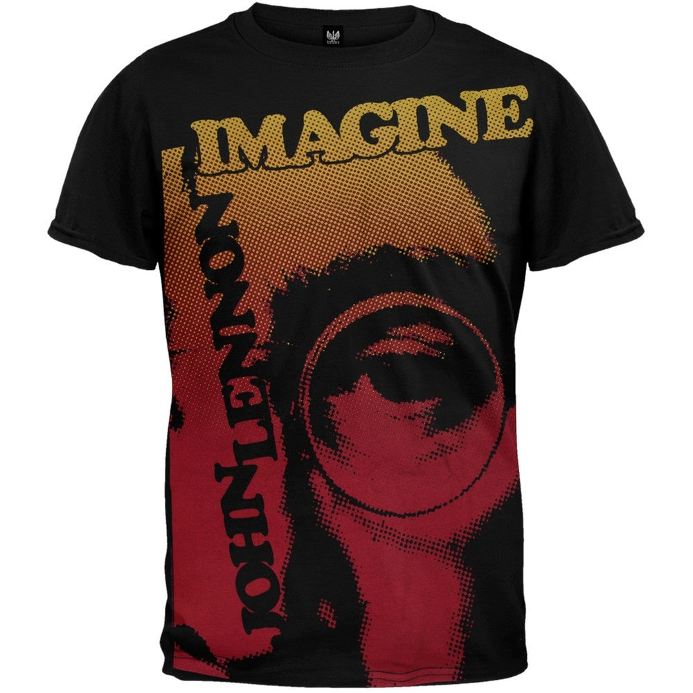 John Lennon - Imagination Soft T-Shirt Men's T-Shirts John Lennon SM Black