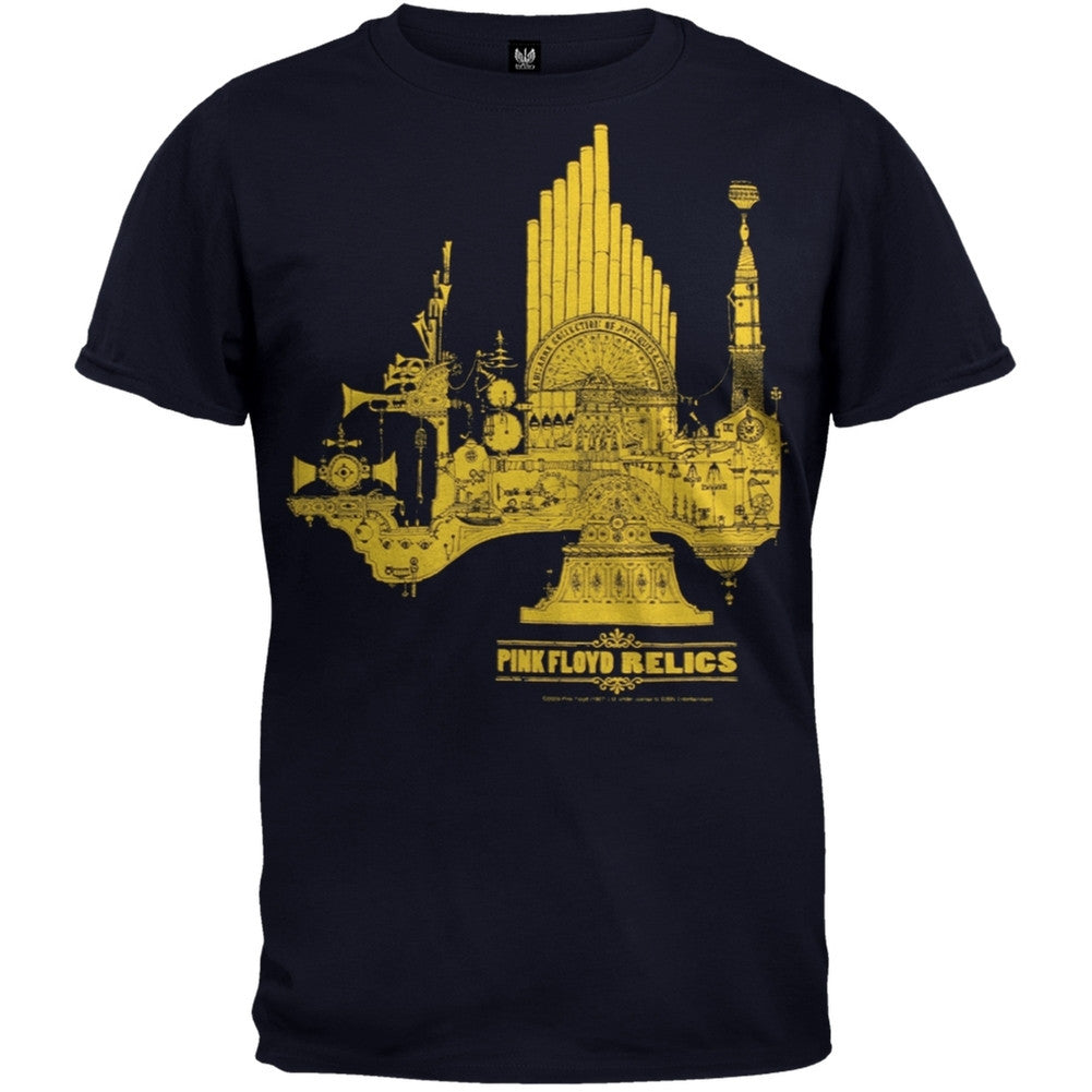 Pink Floyd - Relics Soft T-Shirt Men's T-Shirts Pink Floyd SM Dark Blue