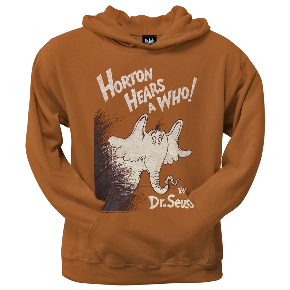Dr. Seuss - Horton Cover Distressed Hoodie Men's Hoodies Dr. Seuss SM Orange