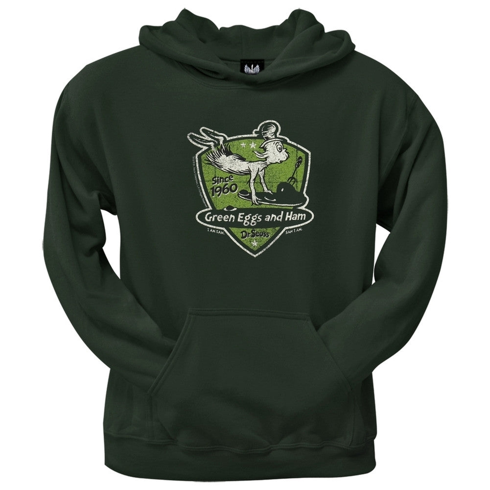 Dr. Seuss - Sam's Badge Hoodie Men's Hoodies Dr. Seuss SM Dark Green