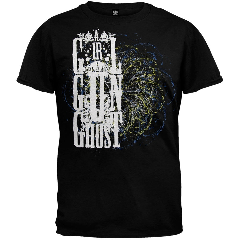A Girl A Gun A Ghost - Swirl T-Shirt Men's T-Shirts A Girl A Gun A Ghost SM Black