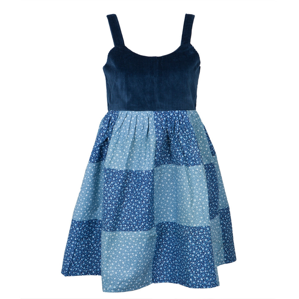 Cord & Calico Spinner Juniors Dress, SM / Blue