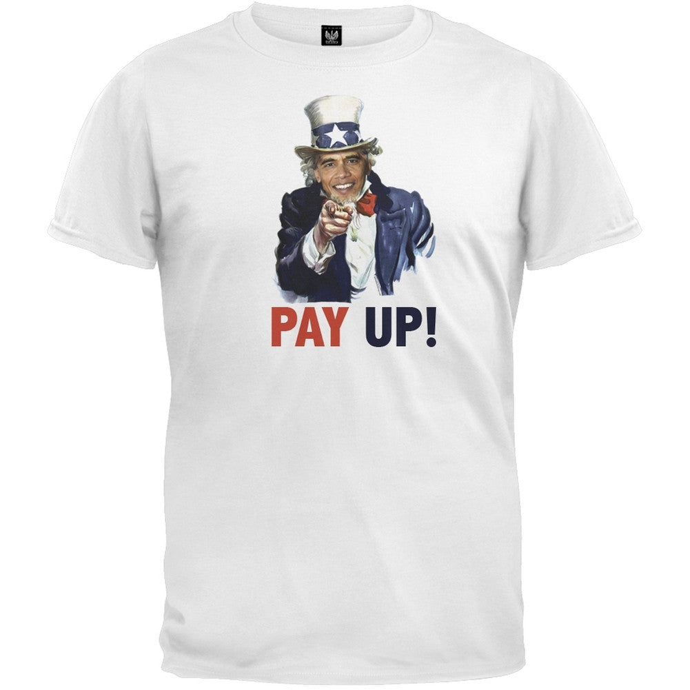 Uncle Obama T-Shirt Men's T-Shirts Old Glory 2XL White