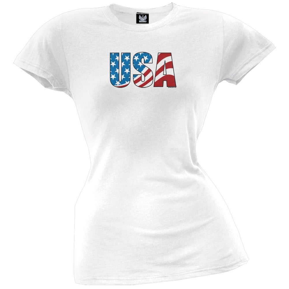USA Juniors T-Shirt Juniors T-Shirts Old Glory