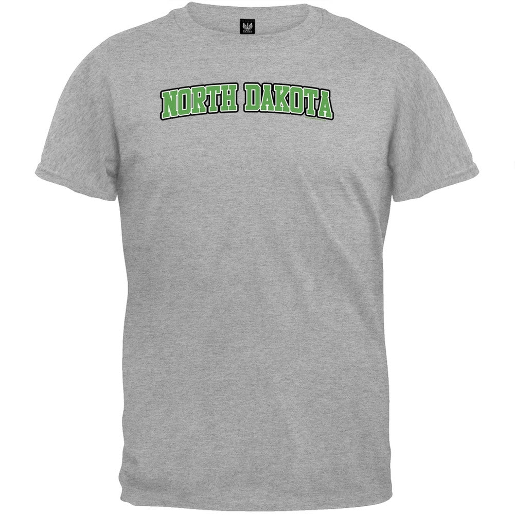 North Dakota T-Shirt Men's T-Shirts Old Glory 2XL Grey