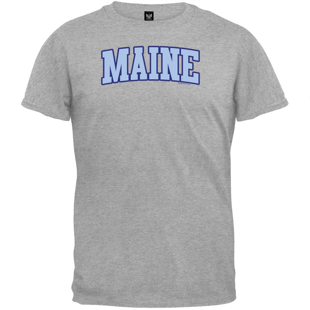 Maine T-Shirt Men's T-Shirts Old Glory 2XL Grey