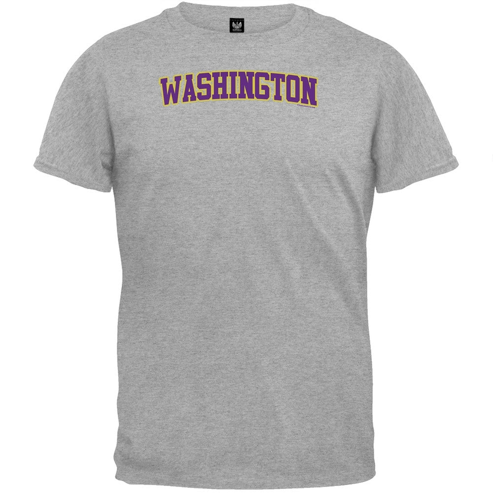 Washington T-Shirt Men's T-Shirts Old Glory SM Grey
