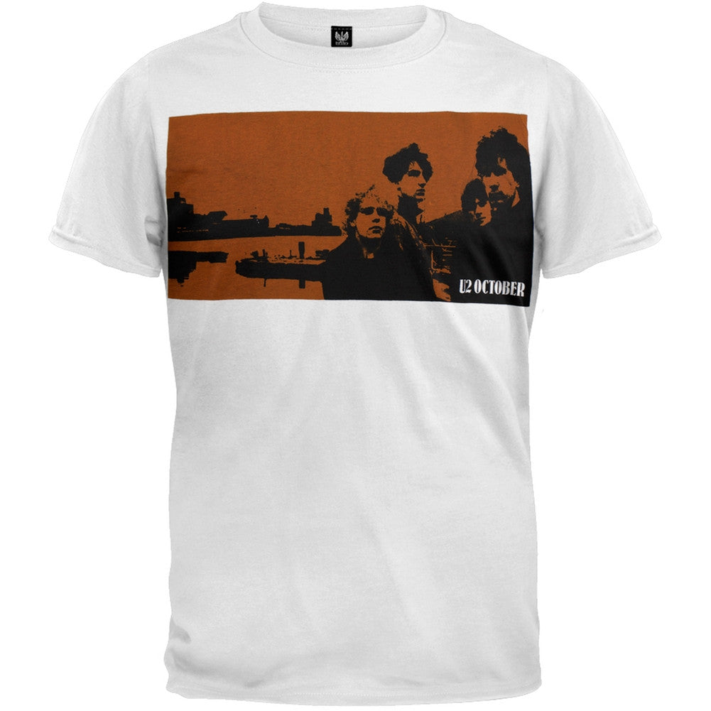 U2 - October Soft T-Shirt Men's T-Shirts U2 SM White