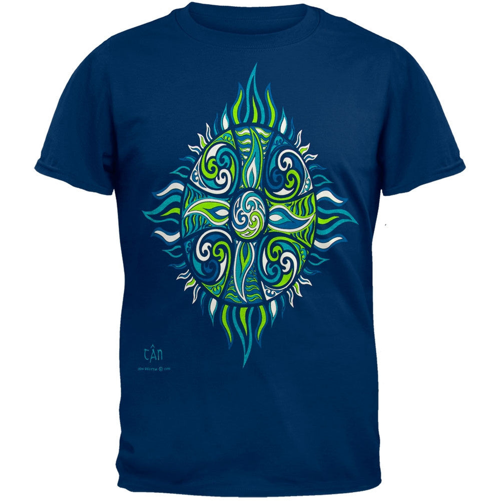 Tan-Fire T-Shirt Men's T-Shirts Old Glory LG Dark Blue