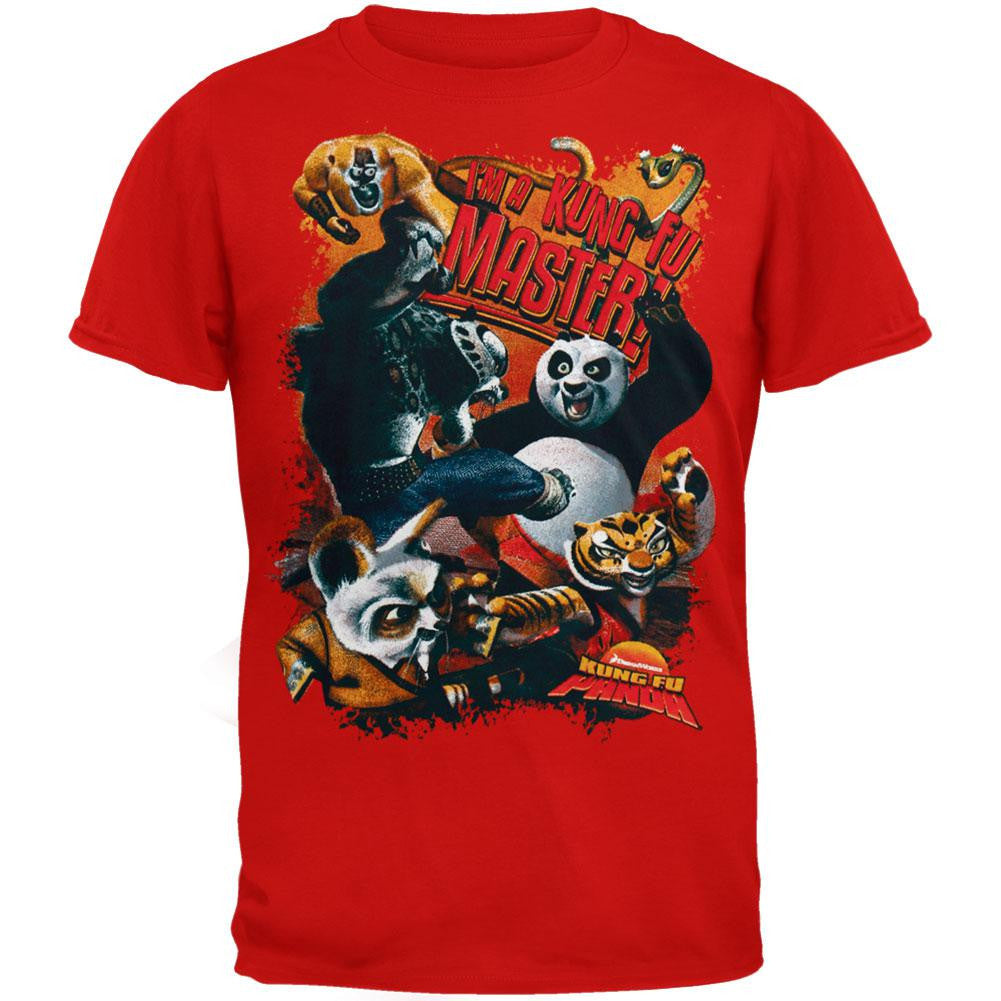 Kung Fu Panda - I'm A Master Juvy T-Shirt Juvenile T-Shirts Kung-Fu Panda J4/5 Red