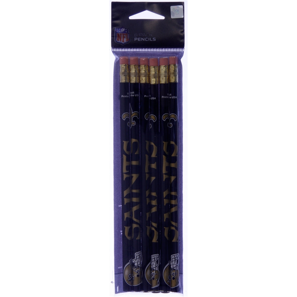 New Orleans Saints - Pencil 6 Pack Pencils Old Glory OS Black
