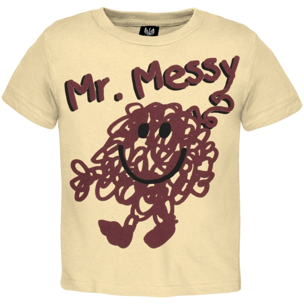 Mr. Men - Messy Infant T-Shirt Infant T-Shirts Mr. Men & Little Miss 18-24M Tan