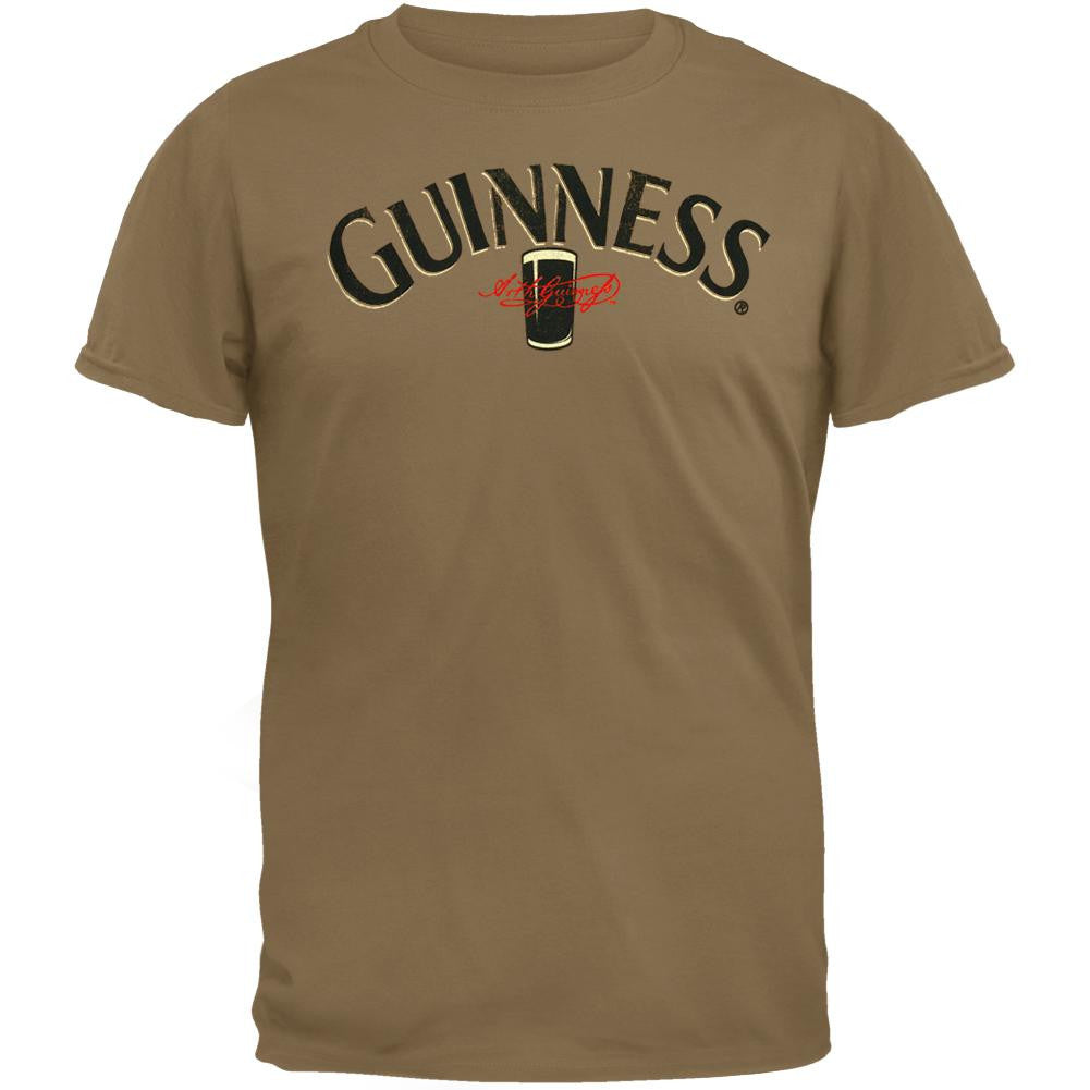 Guinness - Dublin 1759 Seal Soft T-Shirt Men's T-Shirts Guinness MD Tan