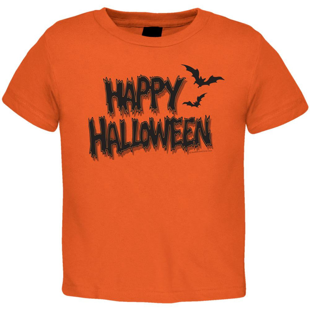 Happy Halloween Toddler T-Shirt Toddler T-Shirts Old Glory