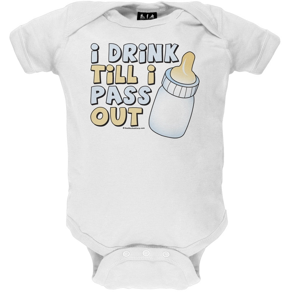 I Drink Till I Pass Out Baby One Piece Baby One Piece Old Glory