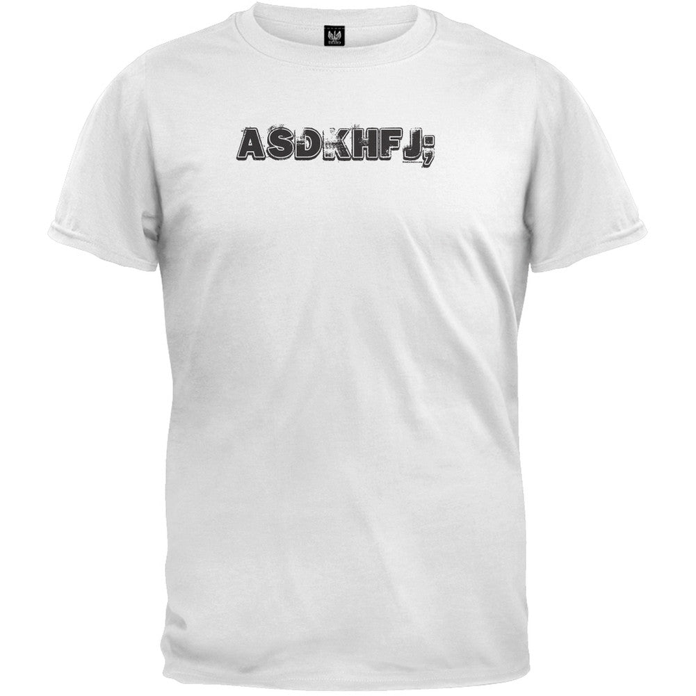 ASDKHFJ; White Adult T-Shirt Men's T-Shirts Old Glory 2XL White