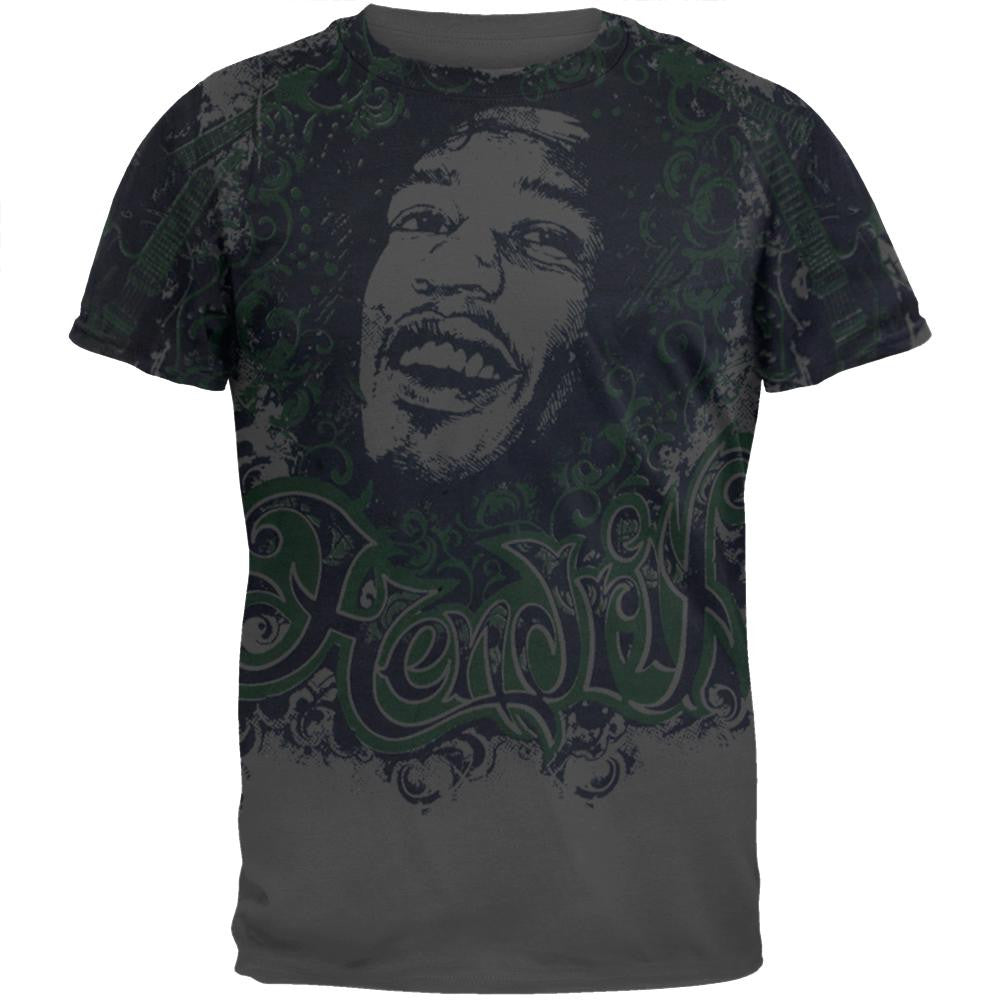 Jimi Hendrix - Experience Tie Dye T-Shirt Men's T-Shirts Jimi Hendrix 2XL Grey