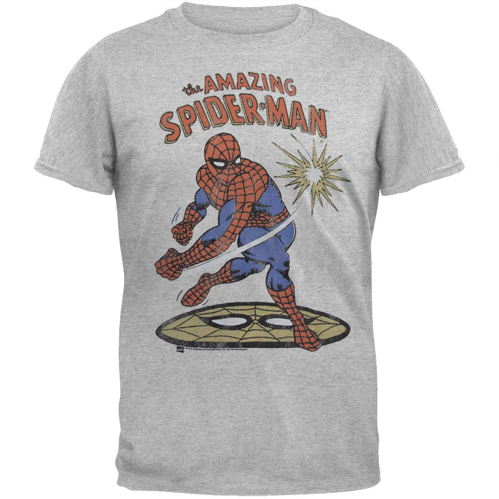 Spider-Man - Punch Soft T-Shirt Men's T-Shirts Spider-Man