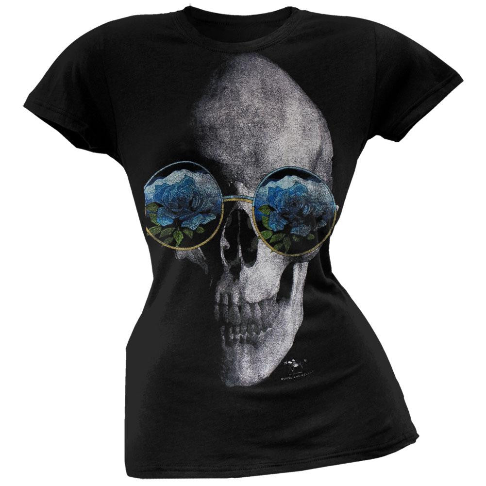 Grateful Dead - Rosa Juniors T-Shirt Juniors T-Shirts Grateful Dead MD Black