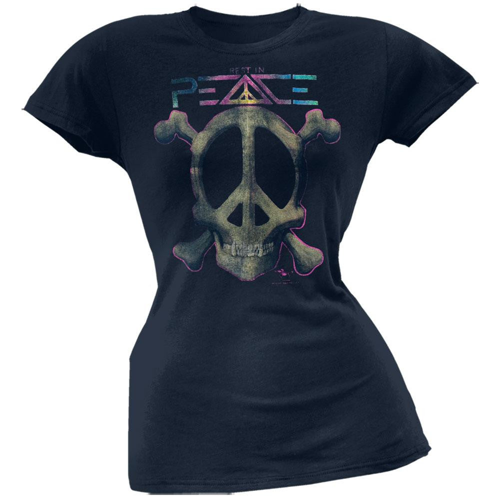 Grateful Dead - R.I.P. Juniors T-Shirt Juniors T-Shirts Grateful Dead LG Blue