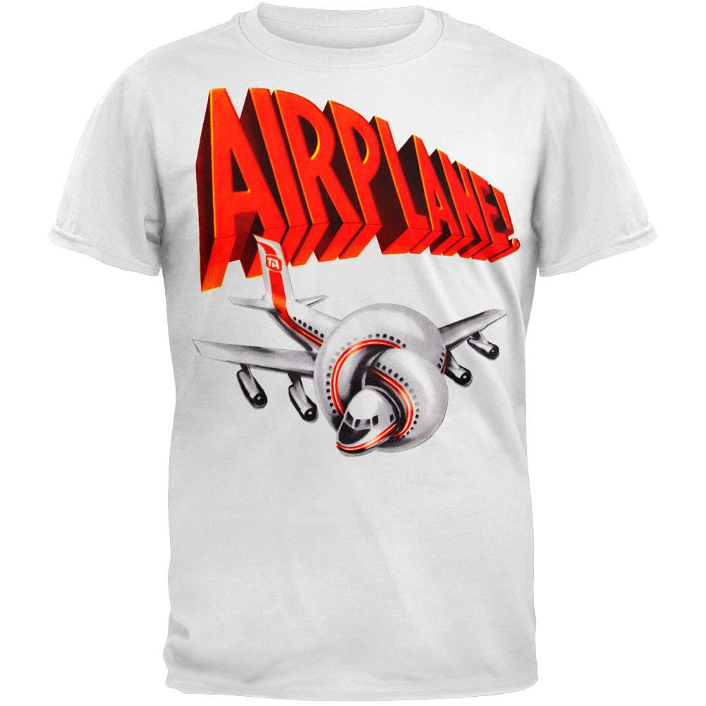 Airplane - Knotted Up Logo T-Shirt Men's T-Shirts Airplane SM White