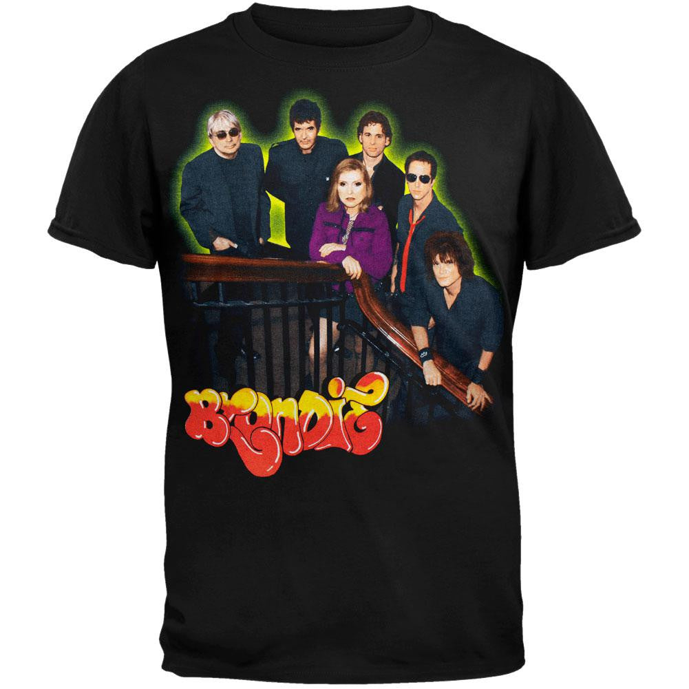 Blondie - Band Shot '06 Tour T-Shirt Men's T-Shirts Blondie SM Black