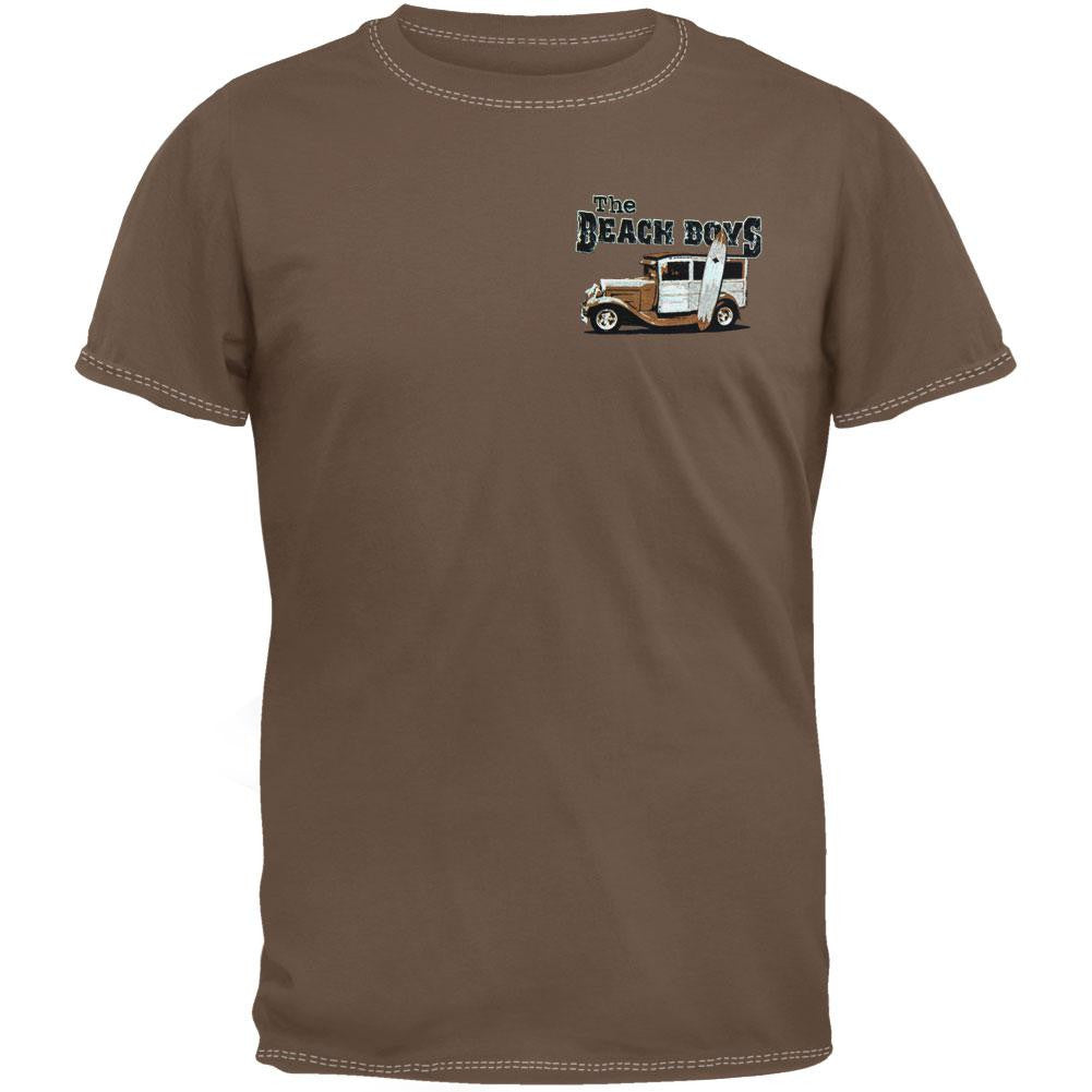 Beach Boys - Woody Logo T-Shirt Men's T-Shirts Beach Boys MD Brown