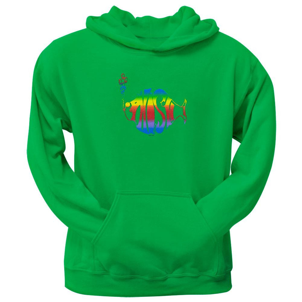 Phish - Rainbow Logo Kelly Green Pullover Hoodie Men's Hoodies Phish 2XL Green