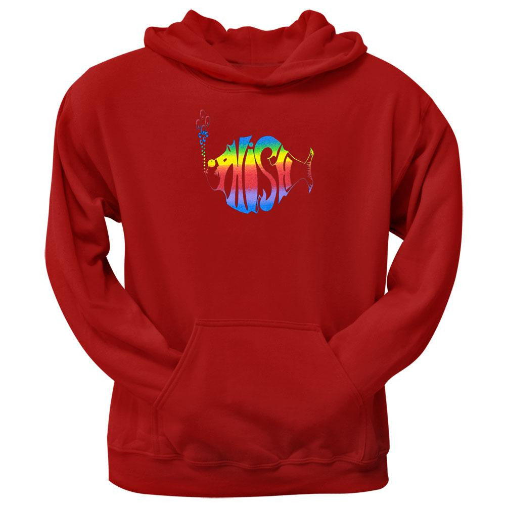Phish - Rainbow Logo Red Pullover Hoodie Men's Hoodies Phish SM Red