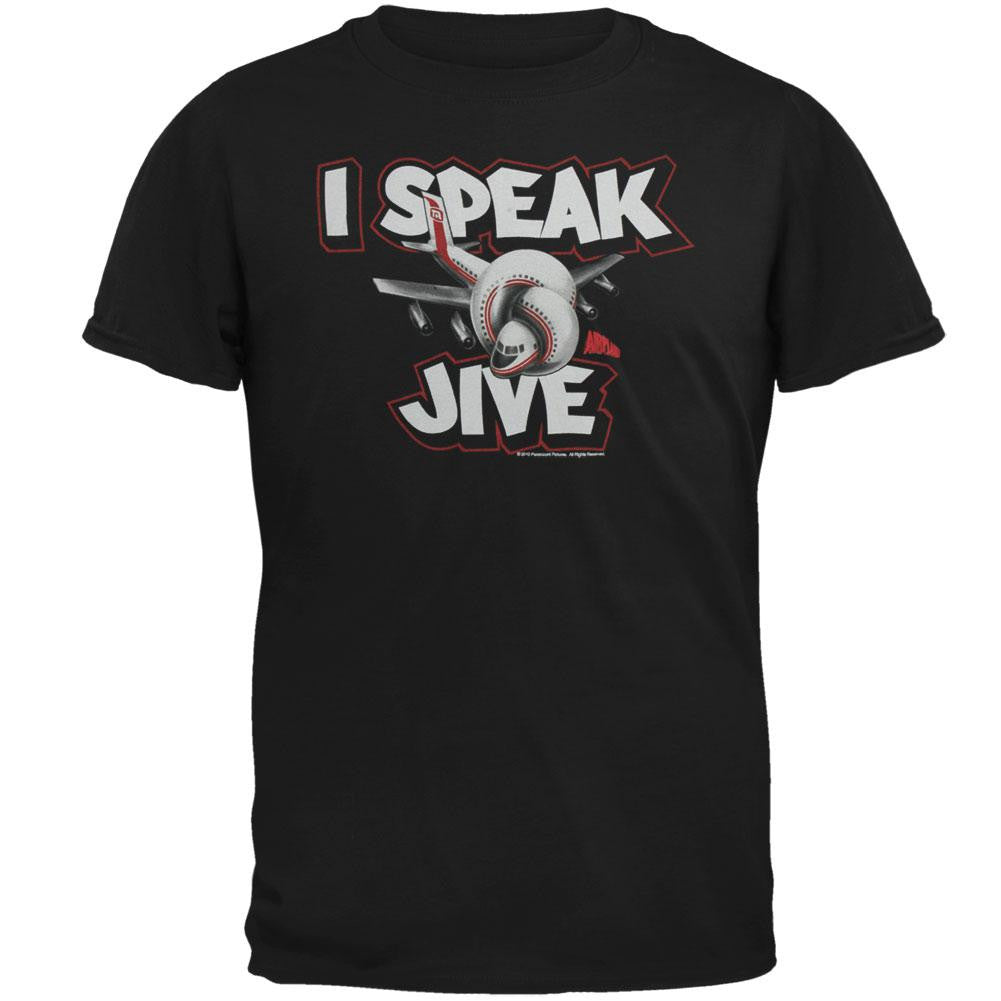 Airplane - I Speak Jive T-Shirt Men's T-Shirts Airplane SM Black