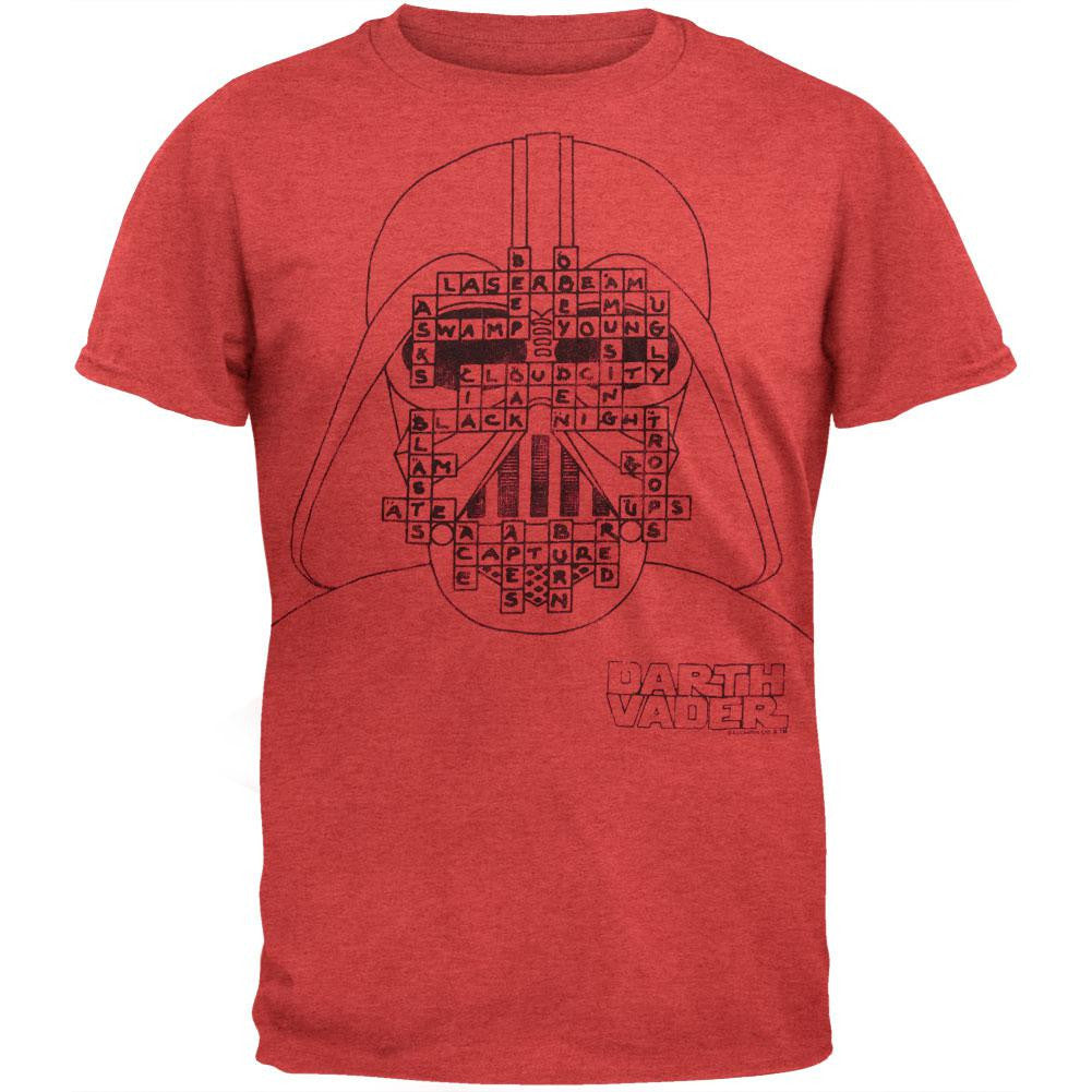 Star Wars - Darth Vader Scrabble Soft T-Shirt Men's T-Shirts Star Wars SM Red