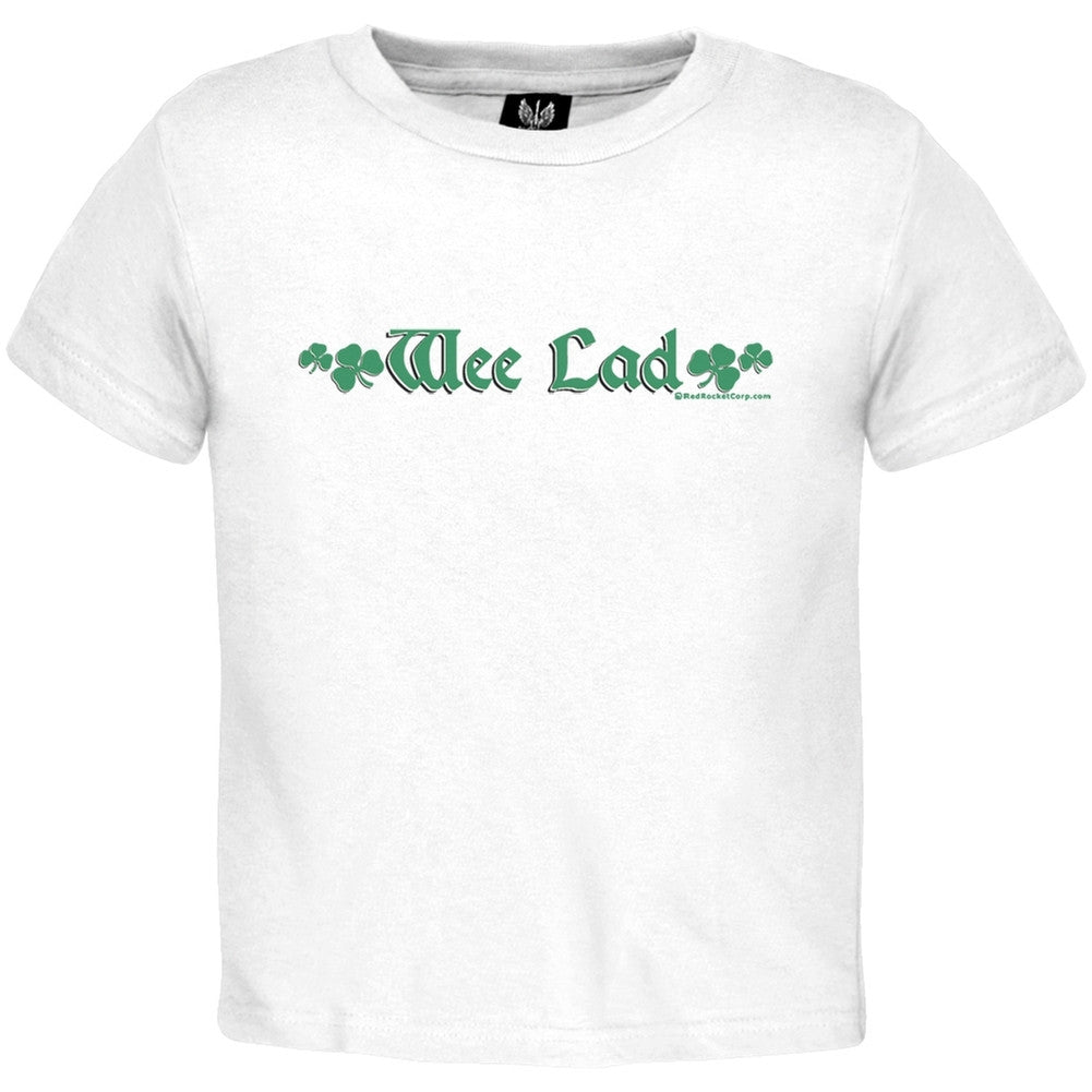 St. Patricks Day - Wee Lad Irish Toddler T-Shirt Toddler T-Shirts Old Glory 2T White