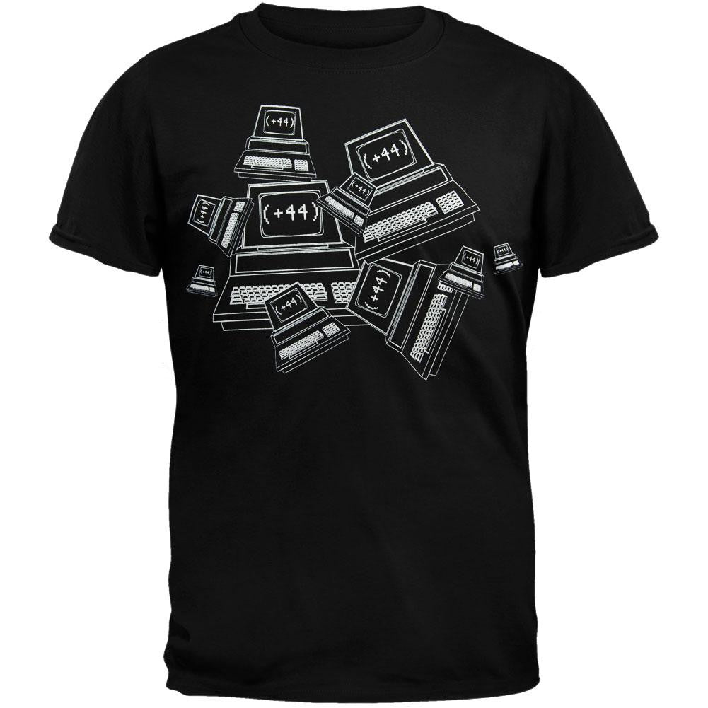 Plus 44 - Computer T-Shirt Men's T-Shirts Plus 44 SM Black