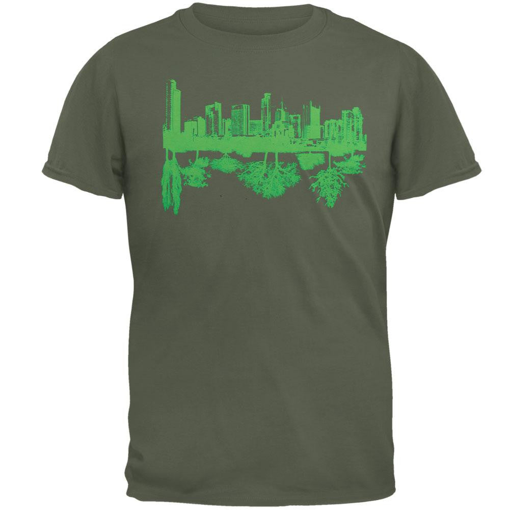 New Standard - City Of Trees Soft T-Shirt Men's T-Shirts New Standard 2XL Green