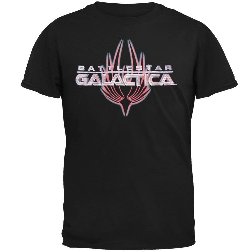 Battlestar Galactica - Phoenix Logo T-Shirt Men's T-Shirts Battlestar Galactica SM Black