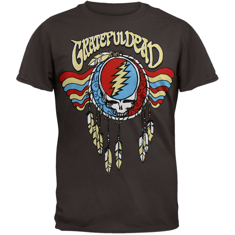 Grateful Dead - Dreamcatcher Soft T-Shirt Men's T-Shirts Grateful Dead SM Brown