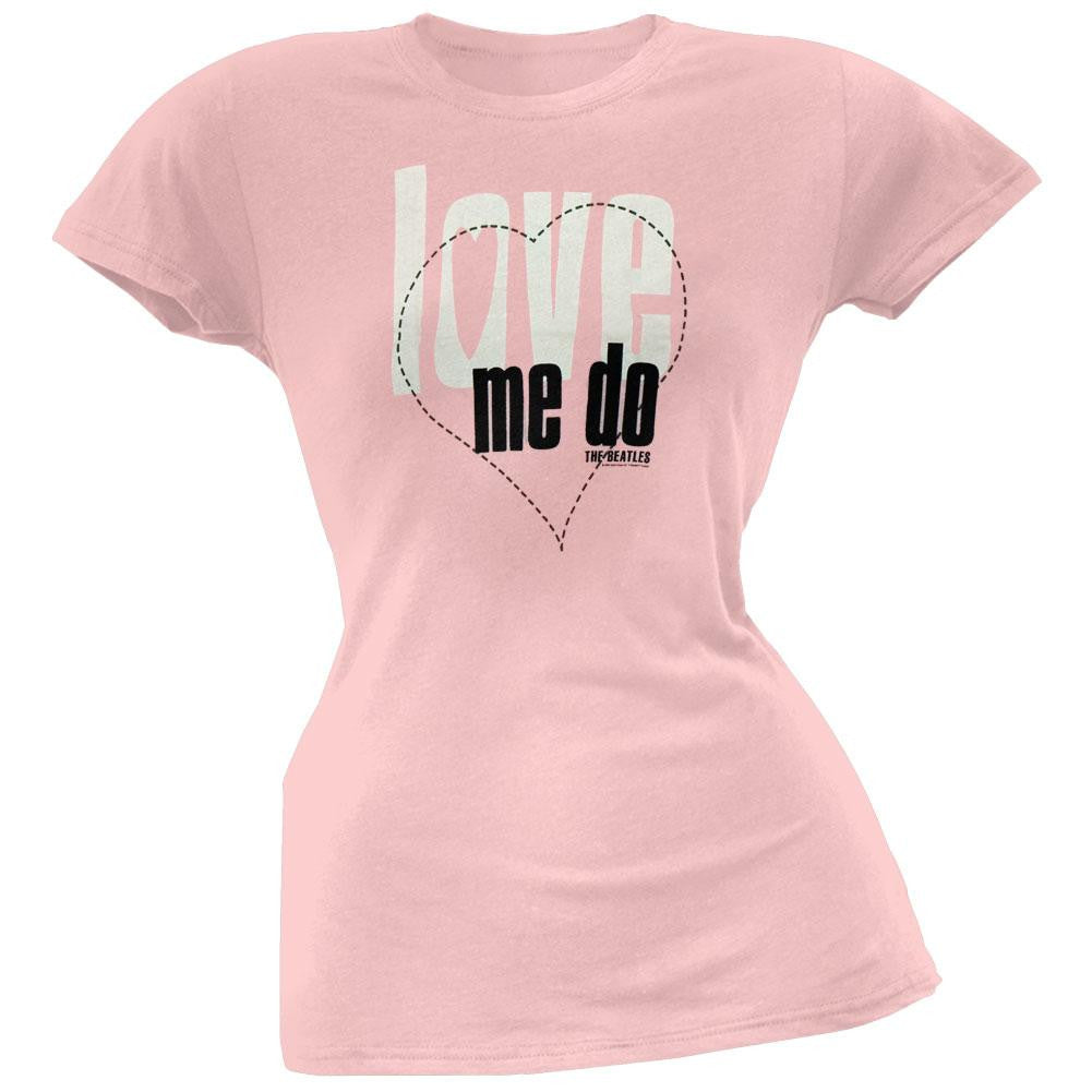 The Beatles - Love Me Do Juniors T-Shirt Juniors T-Shirts The Beatles XL Pink