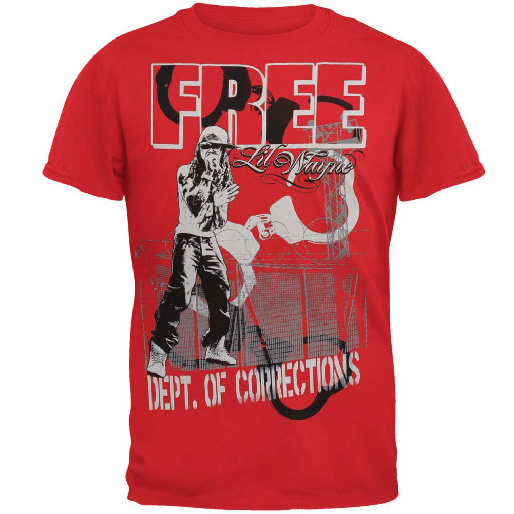 Lil Wayne - Lockdown T-Shirt Men's T-Shirts Lil Wayne SM Red