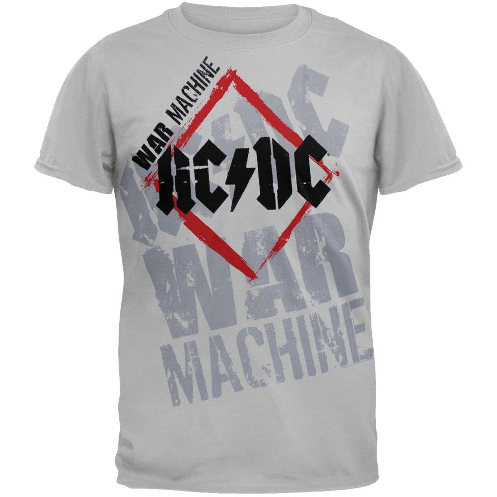 AC/DC - War Machine T-Shirt Men's T-Shirts AC/DC SM Grey