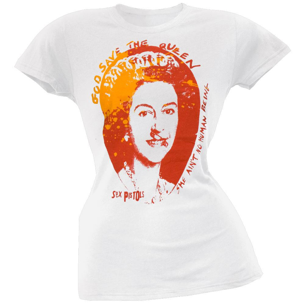 Sex Pistols - Anarchist Juniors T-Shirt Juniors T-Shirts Sex Pistols LG White