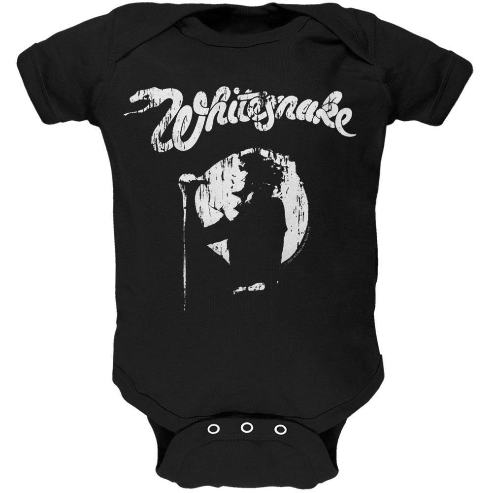 Whitesnake - Lil Rock N Roller Baby One Piece Baby One Piece Whitesnake 0-6M Black