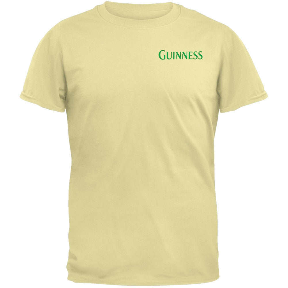 Guinness - Green Plaid Logo T-Shirt Men's T-Shirts Guinness SM Yellow