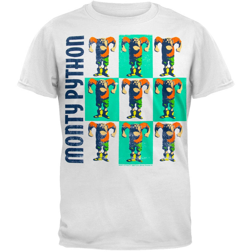 Monty Python - Monty Checkers T-Shirt Men's T-Shirts Monty Python 2XL White