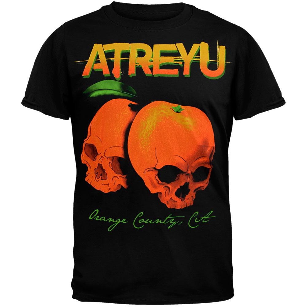 Atreyu - Orange Skull Juvy T-Shirt Juvenile T-Shirts Atreyu SM Black