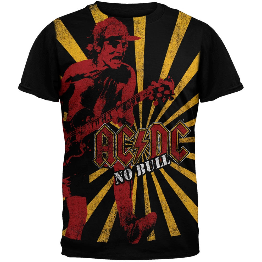 AC/DC - No Bull Starburst Subway T-Shirt Men's T-Shirts AC/DC SM Black