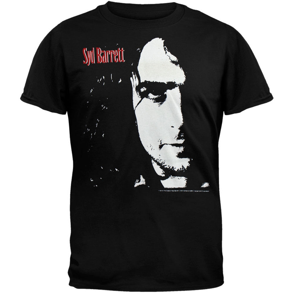 Syd Barrett - Half-Portrait Soft T-Shirt Men's T-Shirts Syd Barrett SM Black